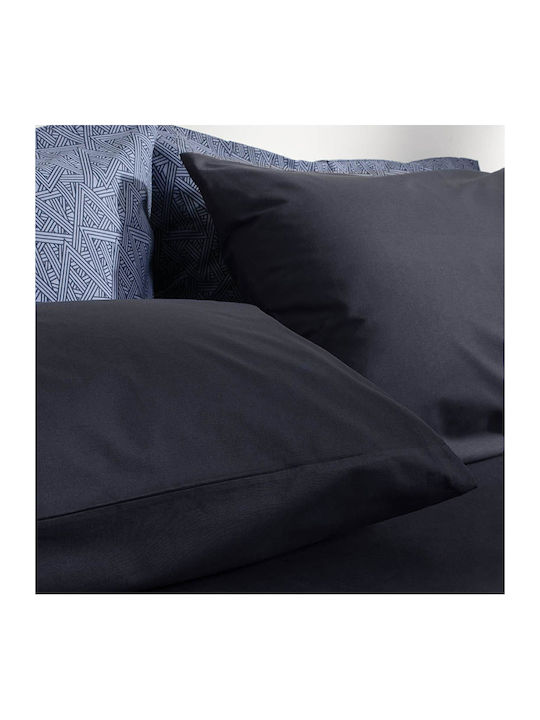 Cannon Cotton Fresh Solid Σετ Σεντόνια Υπέρδιπλα με Λάστιχο 160x200+33εκ. India Ink (4τμχ)