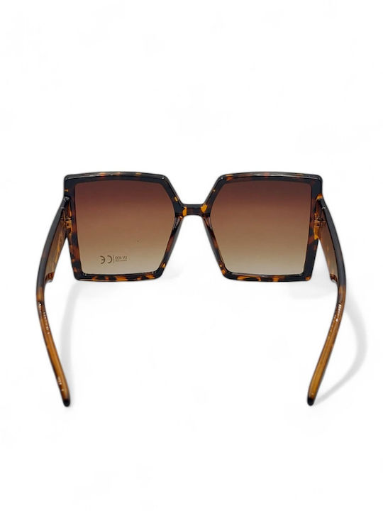 Dasoon Vision Women's Sunglasses with Brown Plastic Frame and Brown Lens