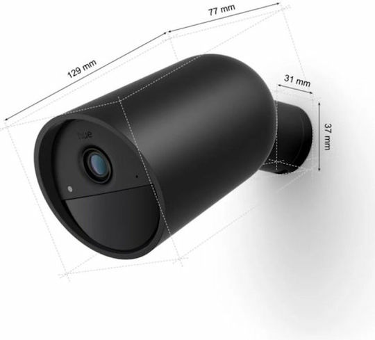 Philips IP Surveillance Camera Wi-Fi Full HD 1080p Waterproof Battery Powered with Speaker