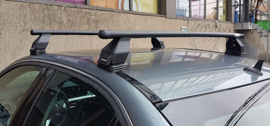 Menabo Bare De Acoperiș Pentru Mașină Oțel 112 Cm Pentru Fiat Stilo 3D 2001-2010 Cu Picioare Pentru Portbagaj De Acoperiș Și Blocare