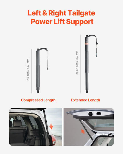 Amortizoare electrice pentru hayon Vevor compatibile cu Superb III 3v5 Estate 2015-2020