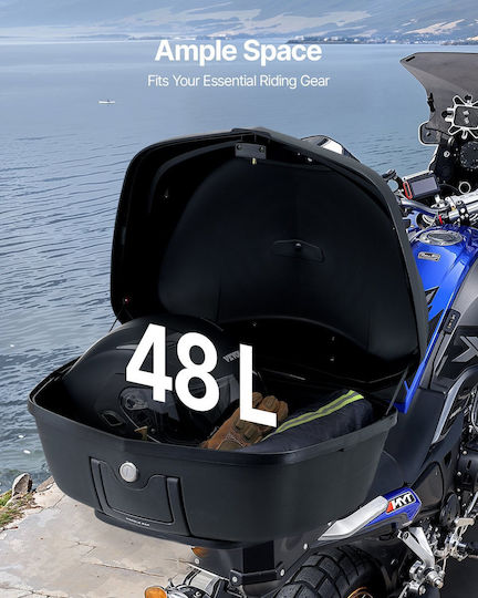 Vevor Motorrad-Topcase 48lt Schwarze