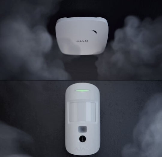 Ajax Systems Motion Cam (PHOD) PET Wireless Infrared Motion Sensor Detection Angle 88.5° Scope 12m
