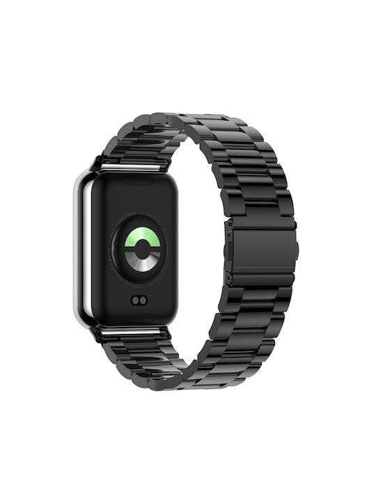 Curea Oțel inoxidabil Negru (Smart Band 9 Pro)