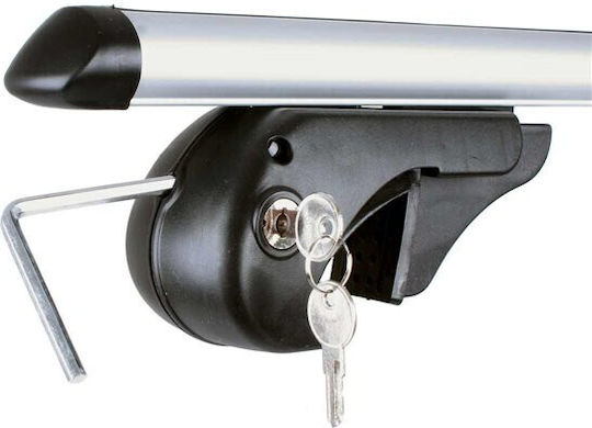 Menabo Μπάρες Οροφής Αλουμινίου Brio Xl 135εκ. για Suzuki Wagon R+ 1997-2005 (Σετ με πόδια και κλειδαριά)