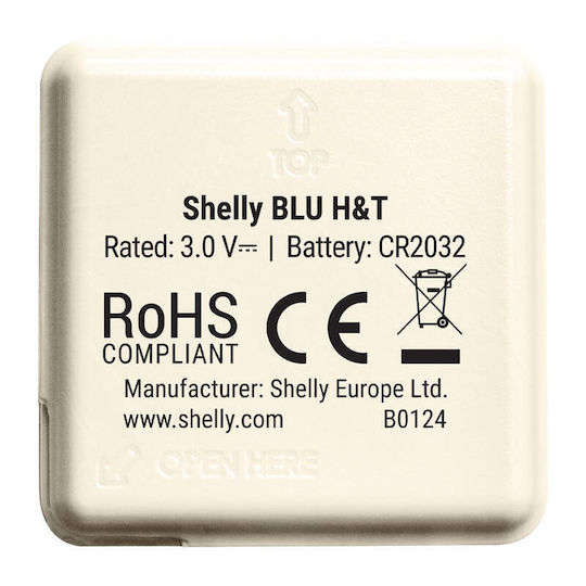 Shelly BLU H&T Αισθητήρας Θερμοκρασίας - Υγρασίας Μπαταρίας Bluetooth