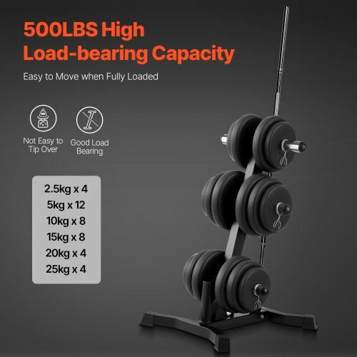 Vevor Gewichtsscheiben Home Gym Langhantel Ablageständer 2 Zoll 1000 lbs Kapazität