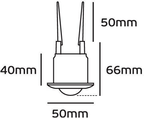 VK Lighting Αισθητήρας Κίνησης Εμβέλειας 6m