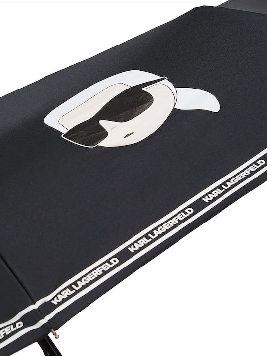 Karl Lagerfeld Ikon Automatic Umbrella Compact Black