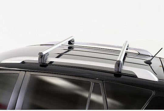 Menabo Sherman Silver Car Roof Bars Mitsubishi Sigma Estate 1980-1987