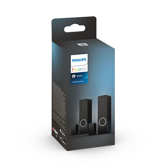 Philips Hue Secure Wireless Contact Sensor ZigBee & Hue Bridge 70x22x20mm 2 Pieces