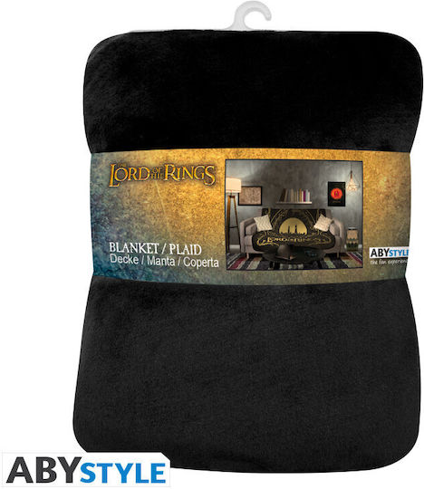 Abysse Velvet Single Blanket 150x120cm Black