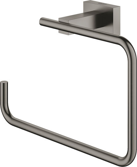 Grohe Essentials Cube Κρίκος Μπάνιου Μονός με Βίδες Μαύρος
