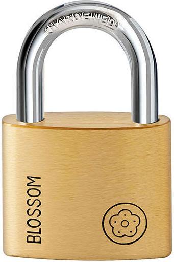Blossom BC90 ΒΤ Stahl Vorhängeschloss Messing mit Schlüssel 60mm 1Stück