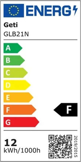Geti Λάμπα LED 12W για Ντουί E27 και Σχήμα A60 Φυσικό Λευκό