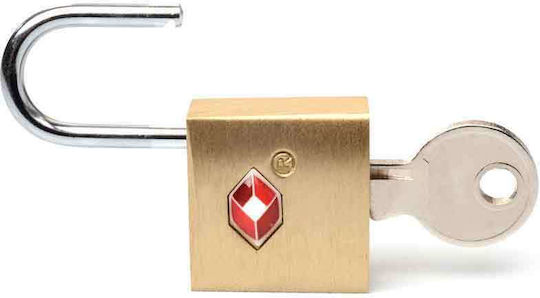 Travel Blue 026 Bronze Padlock Brass with Key with TSA Certification 22mm Silver 1pcs