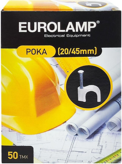 Eurolamp Roka Nails 50pcs 20/45mm White 50pcs 147-48019