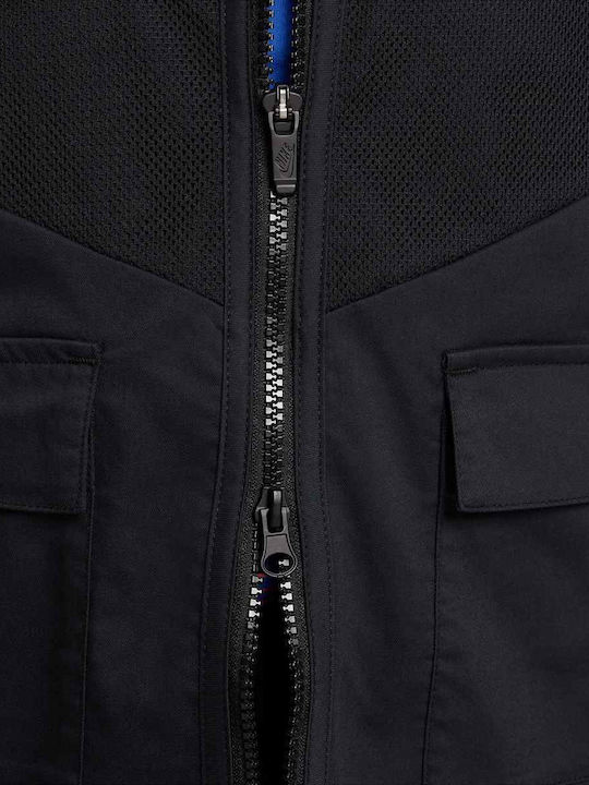 Αθλητική Παιδική Ζακέτα Μαύρη Sportswear