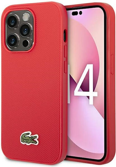 Lacoste Iconic Petit Pique Magsafe Back Cover Πλαστικό Κόκκινο (iPhone 14 Pro Max)
