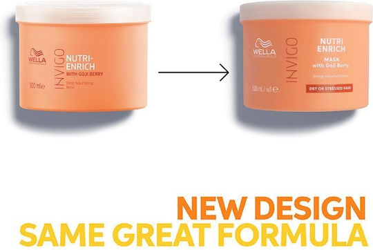Wella Invigo Nutri Enrich Goji Berry Hair Mask for Repairing with Peptides 500ml