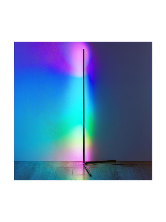 Trio Lighting Level LED Φωτιστικό Δαπέδου Υ141xΜ43εκ. με RGB Φως Μαύρο