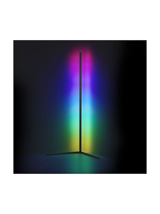Trio Lighting Level LED Φωτιστικό Δαπέδου Υ141xΜ43εκ. με RGB Φως Μαύρο