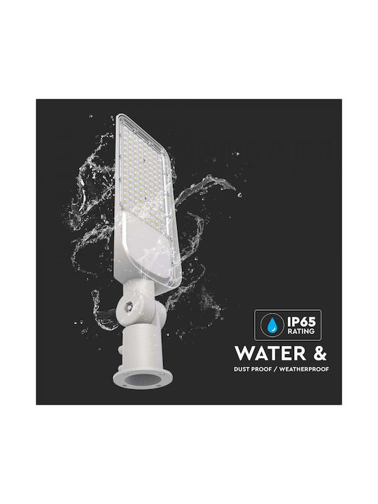 V-TAC Εξωτερικό Φωτιστικό LED Δρόμου 50W με Φυσικό Λευκό Φως IP65 Γκρι