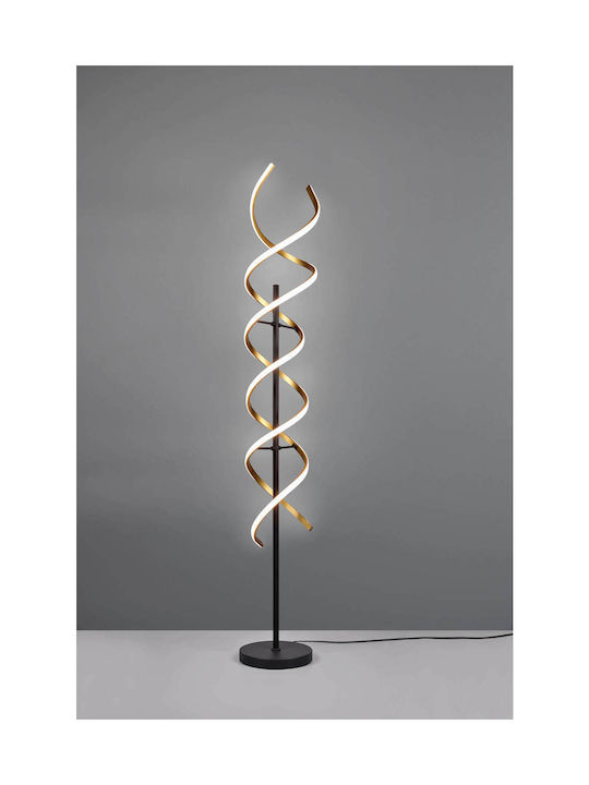 Trio Lighting Sequence LED Floor Lamp H150xW23cm. with Adjustable White Light 4000lm Gold