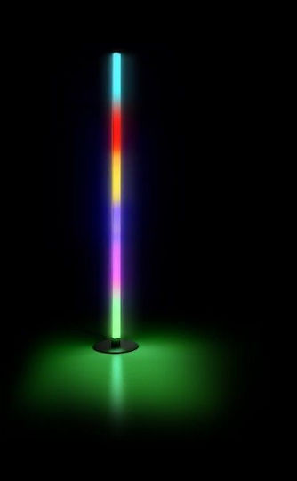 Trio Lighting Tendo LED Подова Лампа В115xД30см. с RGB Светлина 55лм Черен