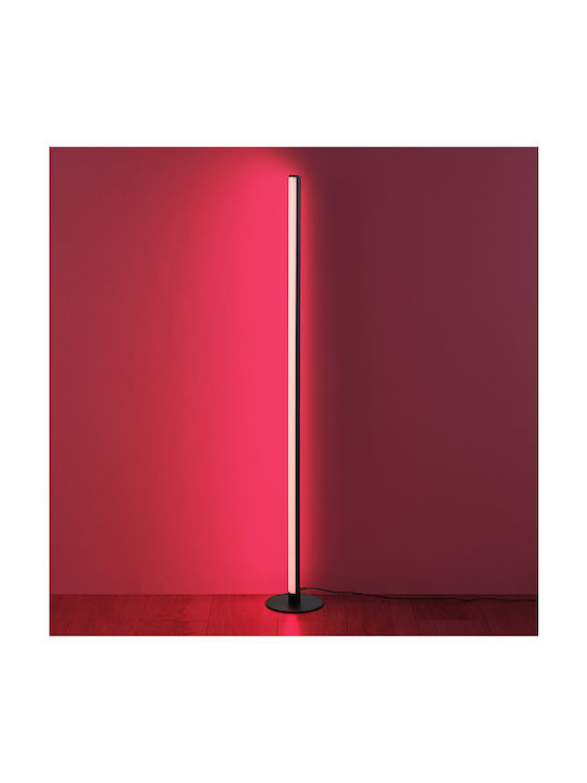 Trio Lighting Tendo LED Floor Lamp H115xW30cm. with RGB Light 55lm Black