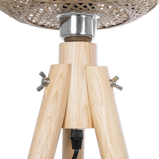 GloboStar Poppy Stehleuchte H168xB58cm. mit Fassung für Lampe E27 Beige