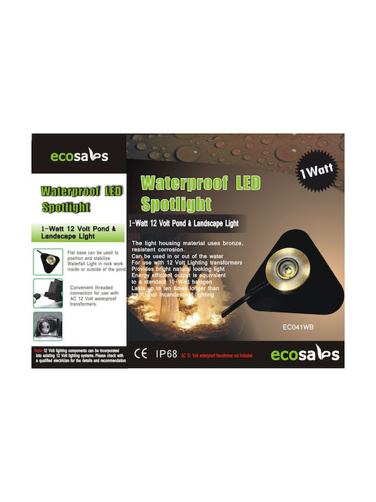 Ecosales Spot Outdoor Floor Lamp LED 1W Ecosales Spot Outdoor Floor Lamp LED 1W