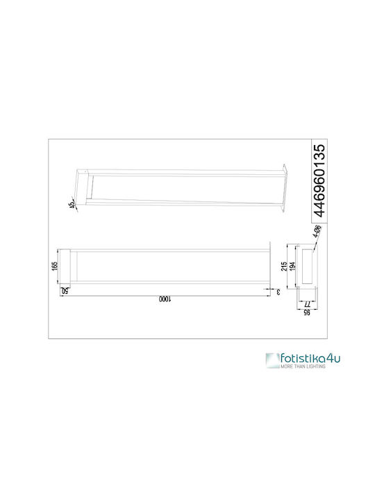 Trio Lighting Φωτιστικό Κολωνάκι LED Εξωτερικού Χώρου 11W με Θερμό Λευκό Φως IP44 Ροζ