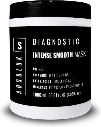 Absoluk Hair Care Diagnostic Intense Smooth Μάσκα Μαλλιών για Λείανση 1000ml