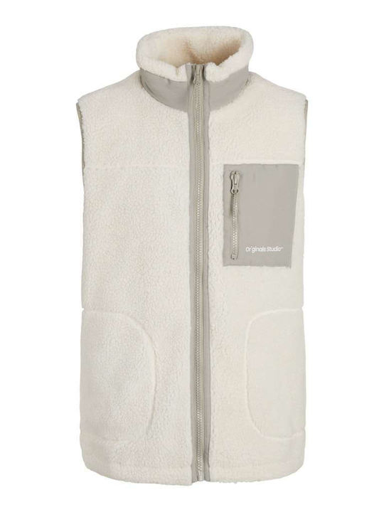 Sleeveless Winter Jacket Windproof White
