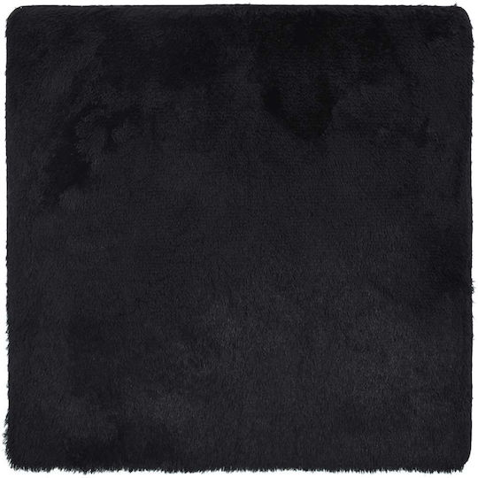 vidaXL Anti-slip Rug Rectangular Shaggy Black
