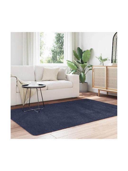 vidaXL Αντιολισθητικό Χαλί Ορθογώνιο Shaggy Μπλε 130x200cm