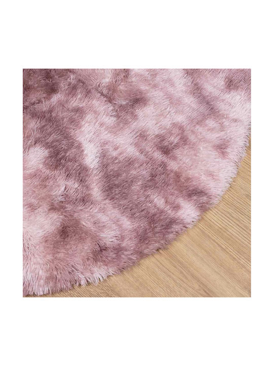 vidaXL Αντιολισθητικό Χαλί Ορθογώνιο Shaggy Ροζ 160x160cm