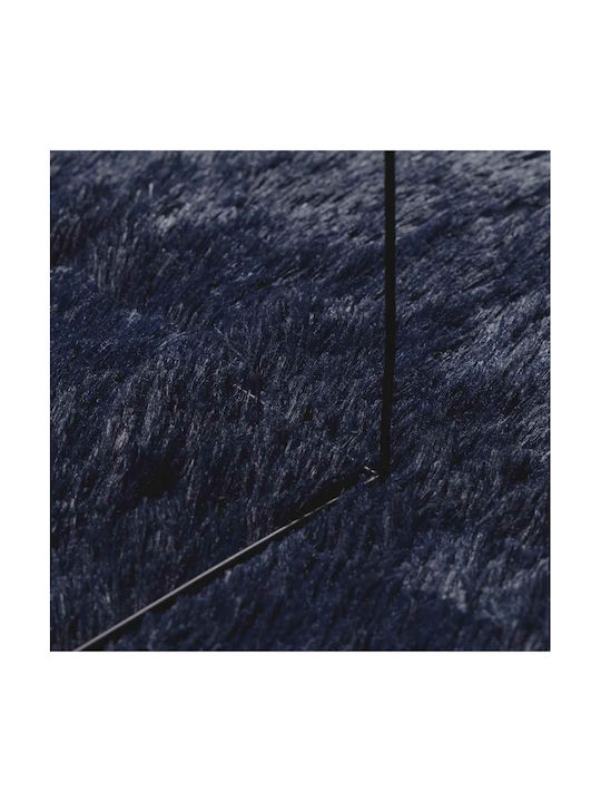 vidaXL Αντιολισθητικό Χαλί Ορθογώνιο Shaggy Μπλε 160x160cm