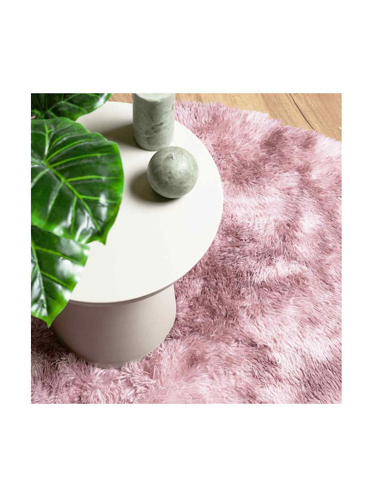 vidaXL Anti-slip Rug Rectangular Shaggy Dk. Pink