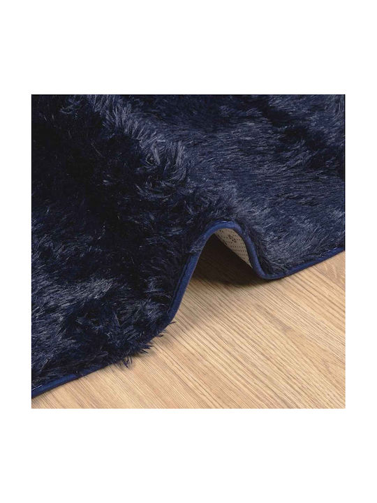 vidaXL Αντιολισθητικό Χαλί Ορθογώνιο Shaggy Μπλε 130x200cm