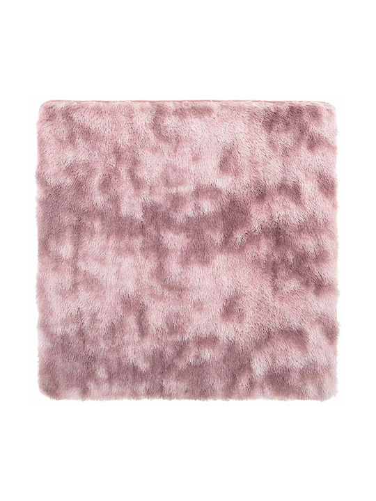 vidaXL Anti-slip Rug Rectangular Shaggy Dk. Pink