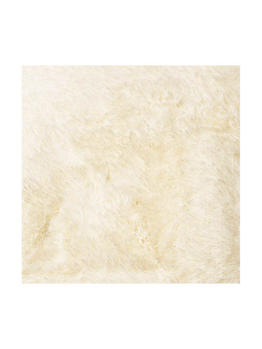 vidaXL Anti-slip Rug Rectangular Shaggy Cream