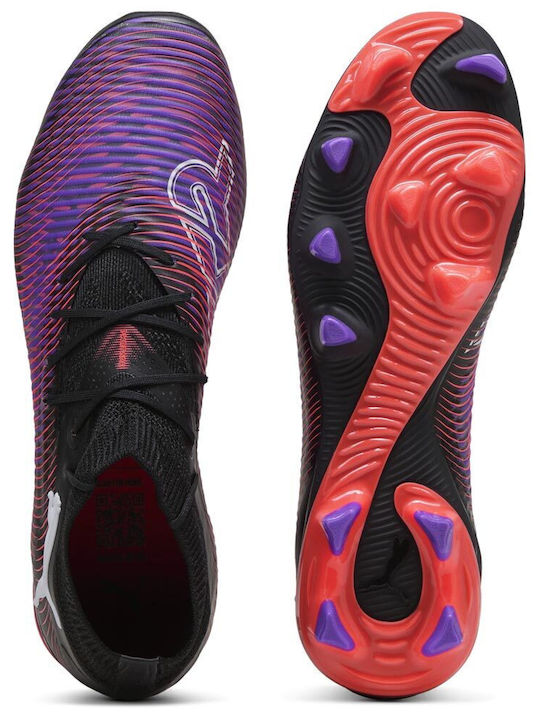 PUMA Future 8 Pro Ποδοσφαιρικά Παπούτσια με Τάπες FG/AG Μαύρα PUMA Future 8 Pro Ποδοσφαιρικά Παπούτσια με Τάπες FG/AG Μαύρα