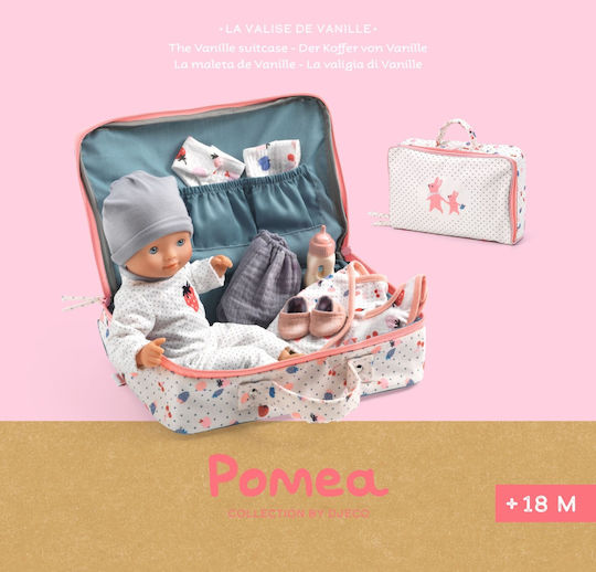 Djeco Σετ με Μωρό Κούκλα Pomea Collection Baby Vanilla