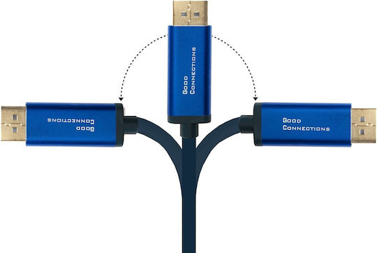 Good Connections Video Cable USB Type-C Male - DisplayPort Blue 1.5m