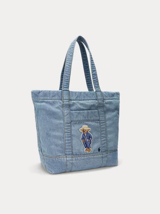 Ralph Lauren Дамска Чанта Tote За Ръка Син