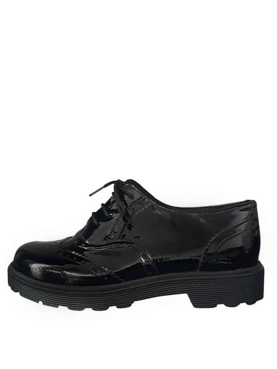 Shoegar Γυναικεία Oxfords σε Μαύρο Χρώμα