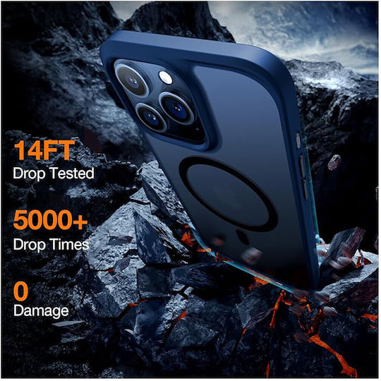 Torras Back Cover Silicon Albastru marin (iPhone 15 Pro Max)