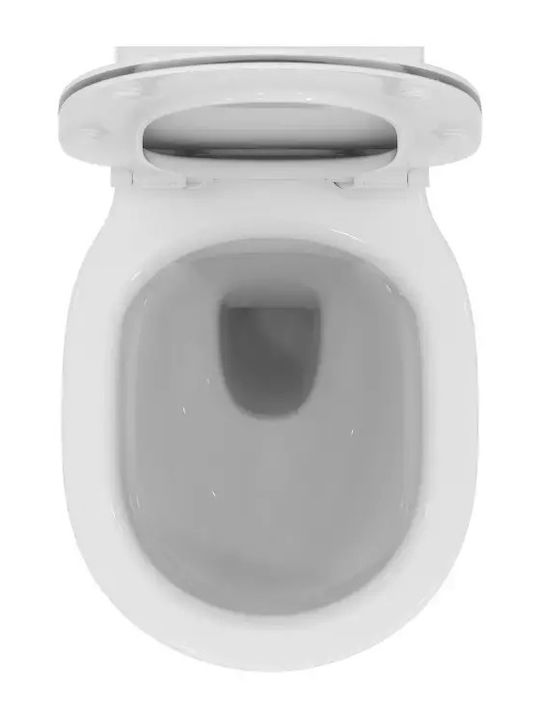 Ideal Standard Wandhängende Toilette mit Schlank Deckel Sanftes Schließen Weiße